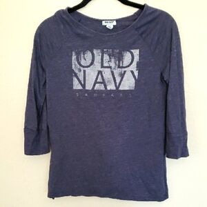 Old Navy Blue Long Sleeve Tee, Size XP
